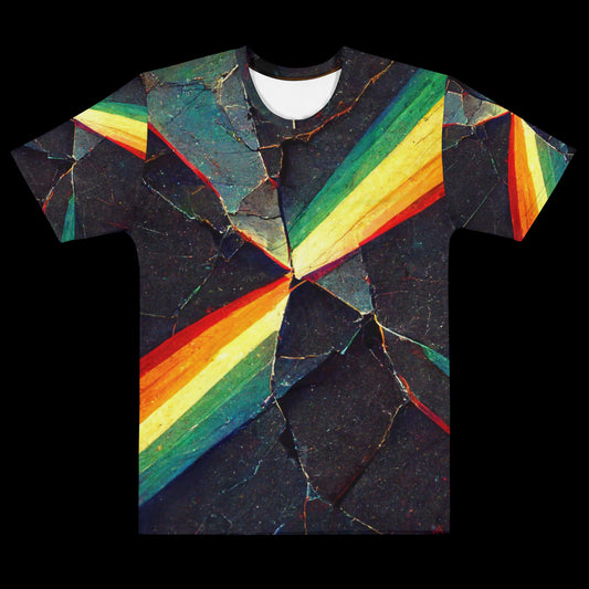 Cracked Rainbow X All-Over Print T-Shirt