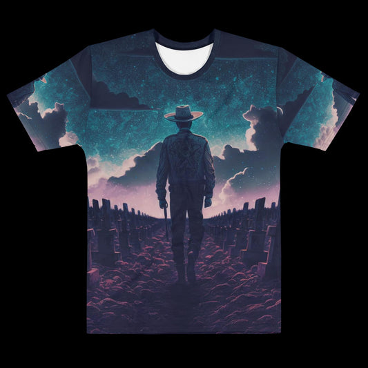 Western Graveyard All-Over Print T-shirt