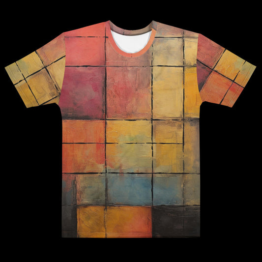 Stained Squares All-Over Print T-Shirt