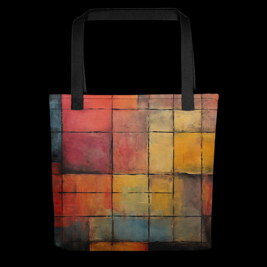 Stained Squares Tote Bag