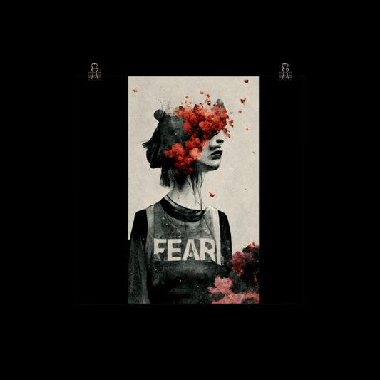 FEAR Woman Poster Print