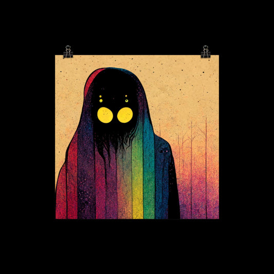 Rainbow Cryptid Poster Print