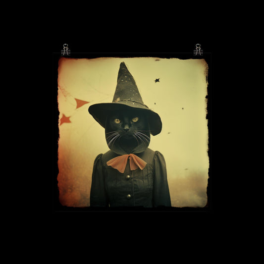 The Witch Cat Poster Print