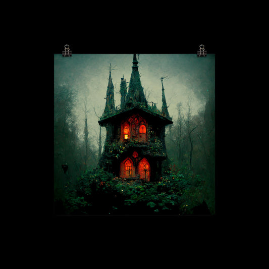 Overgrown Witch House Poster Print