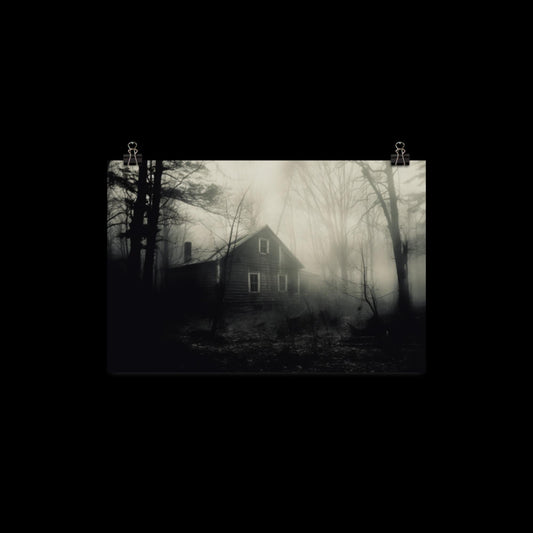 Dark House of the Woods Poster Print 18"x12"