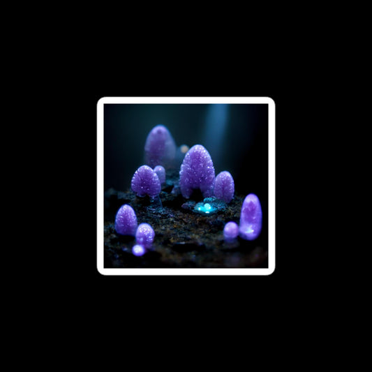 Cave of Wonders: Purple Mushroom Sprites Stickers