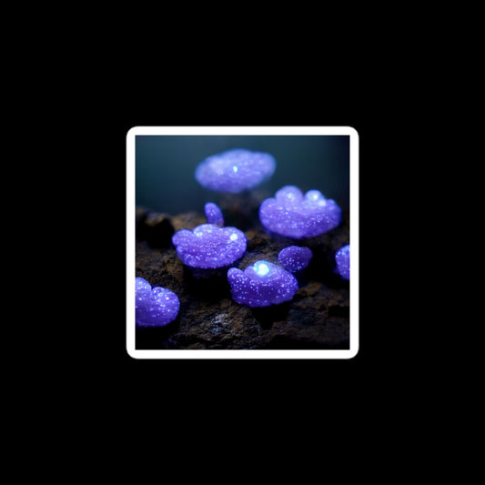 Cave of Wonders: Flat Purple Mushrooms Stickers