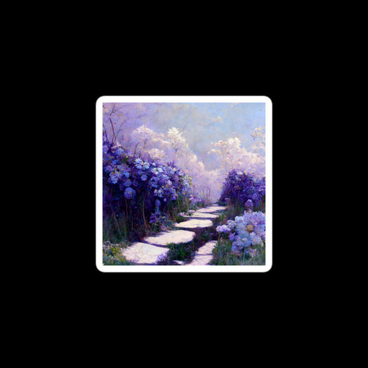 Path of Violets Stickers
