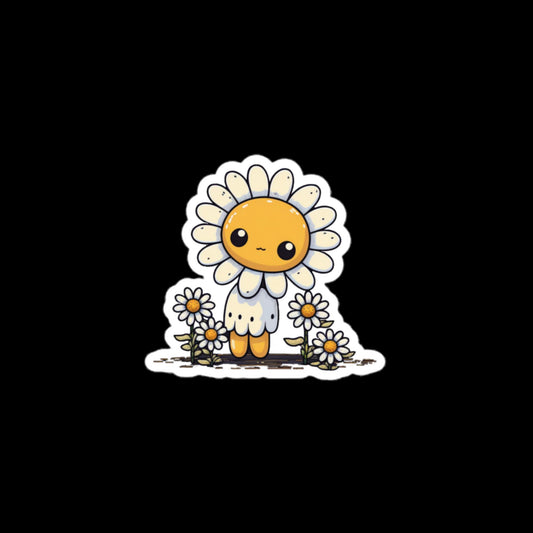 Cute Cartoon Daisy Creature Stickers