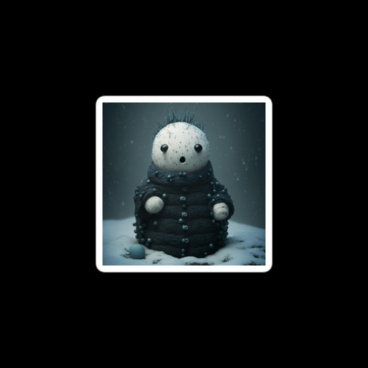 Goth Snowman #3 Stickers