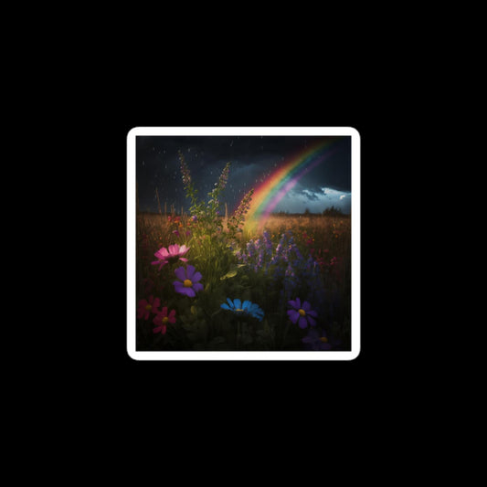 Rainbow Wildflowers #2 Stickers