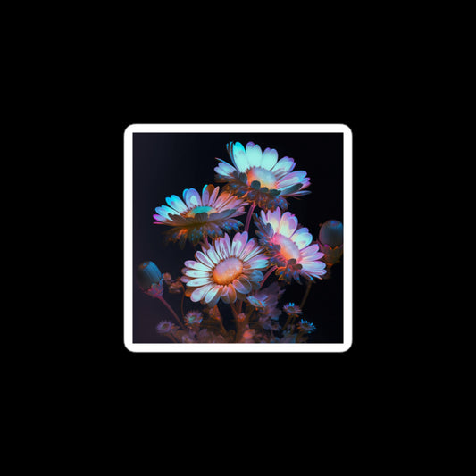 Holographic Daisies #4 Stickers