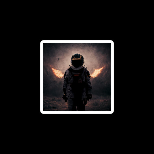 Burning Wings of the Astronaut Stickers