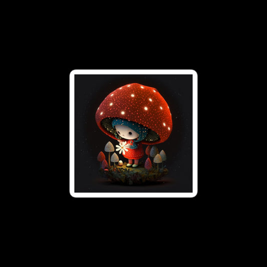 Sweet Starlight Mushroom Girl Stickers