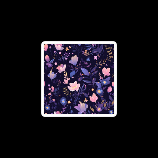 Pink Botanical Purple Fantasy Stickers