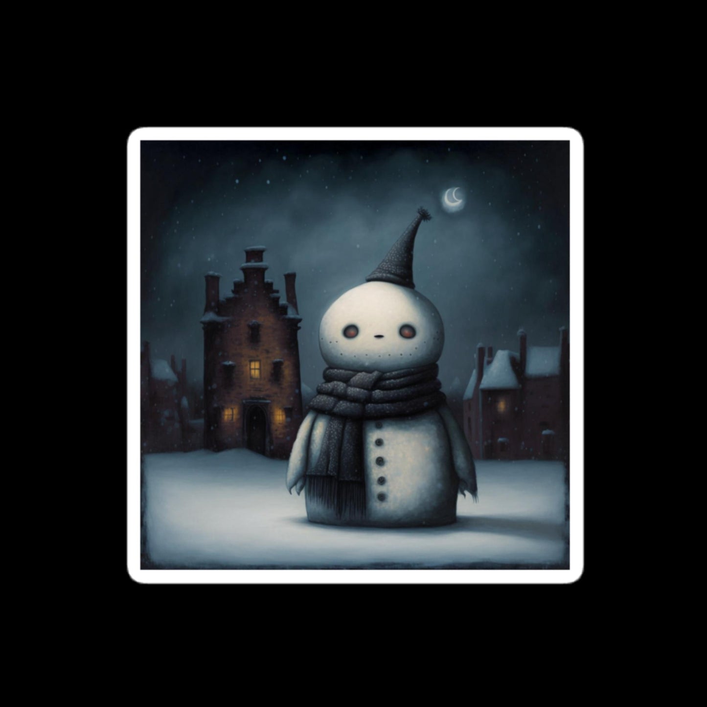 Goth Snowman #1 Stickers