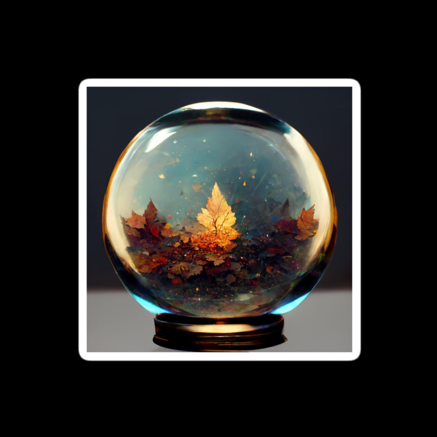 Autumnal Crystal Ball Stickers