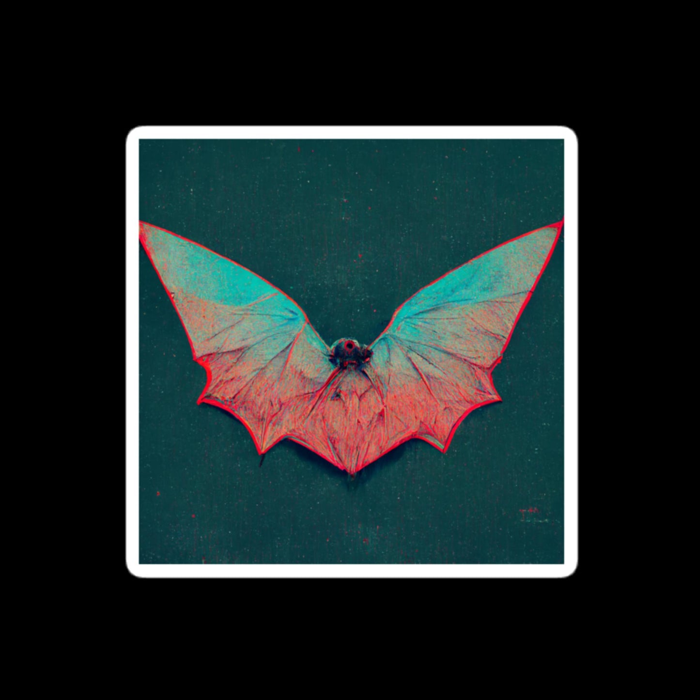 Anaglyph Batwings Stickers