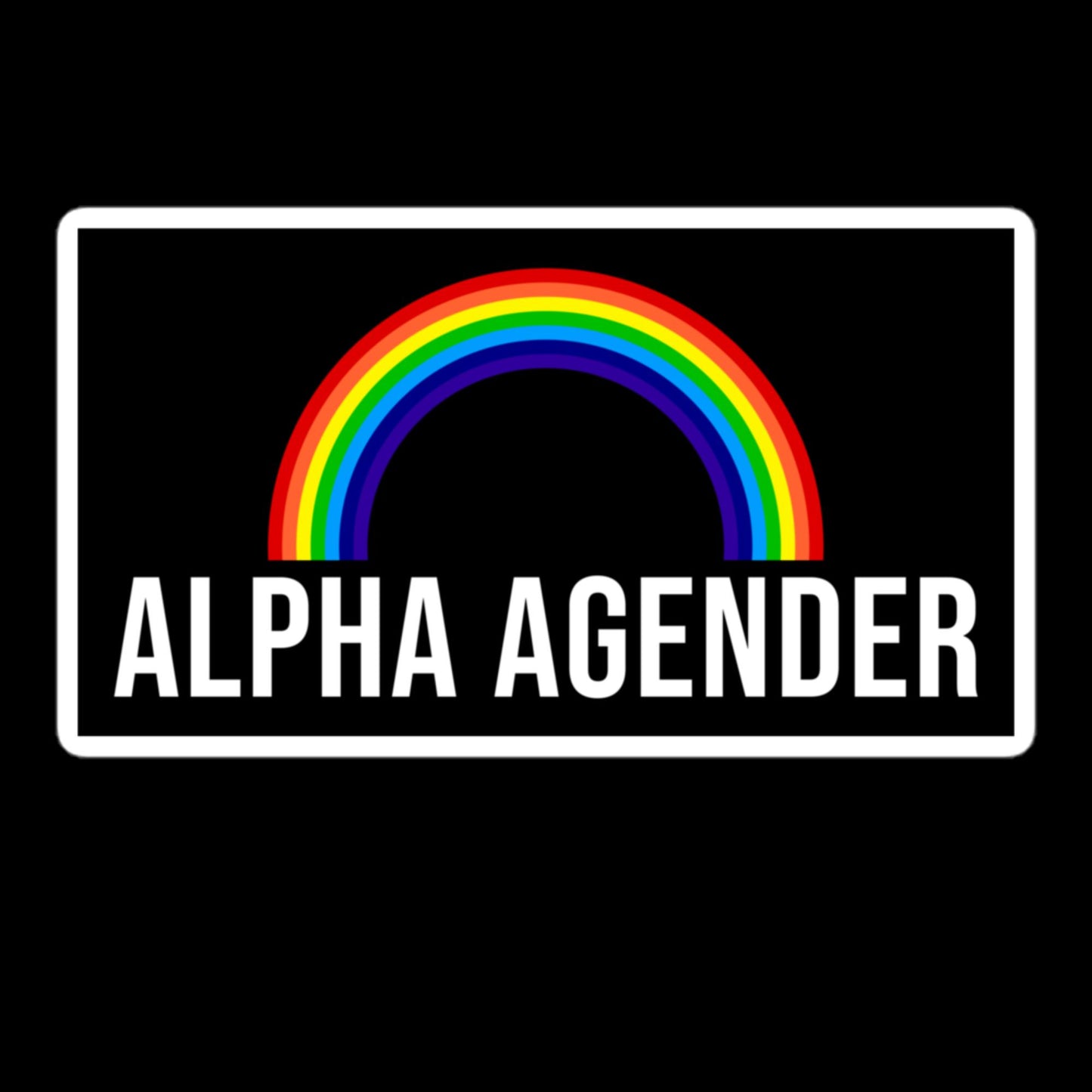 Alpha Agender Stickers