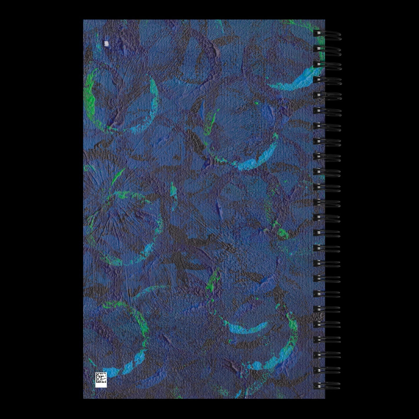 Blue Styrofoam Dotted Spiral Notebook