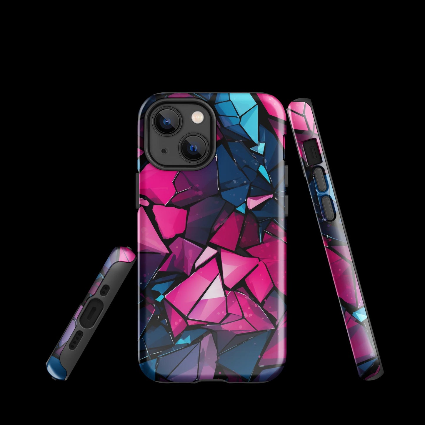 Blue Raspberry Crackle Tough Case for iPhone®