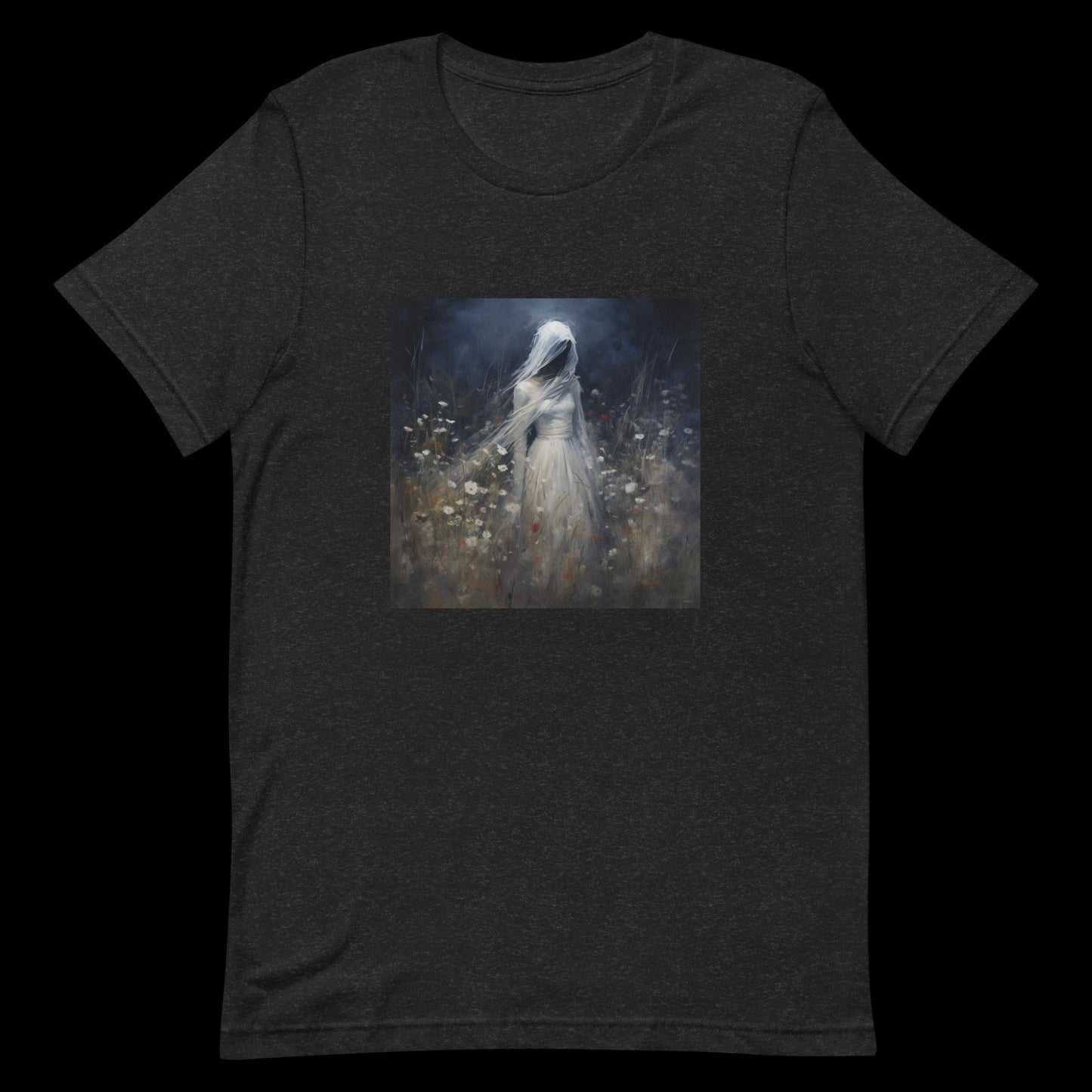 Ghost Bride in a Field of Flowers Unisex T-Shirt