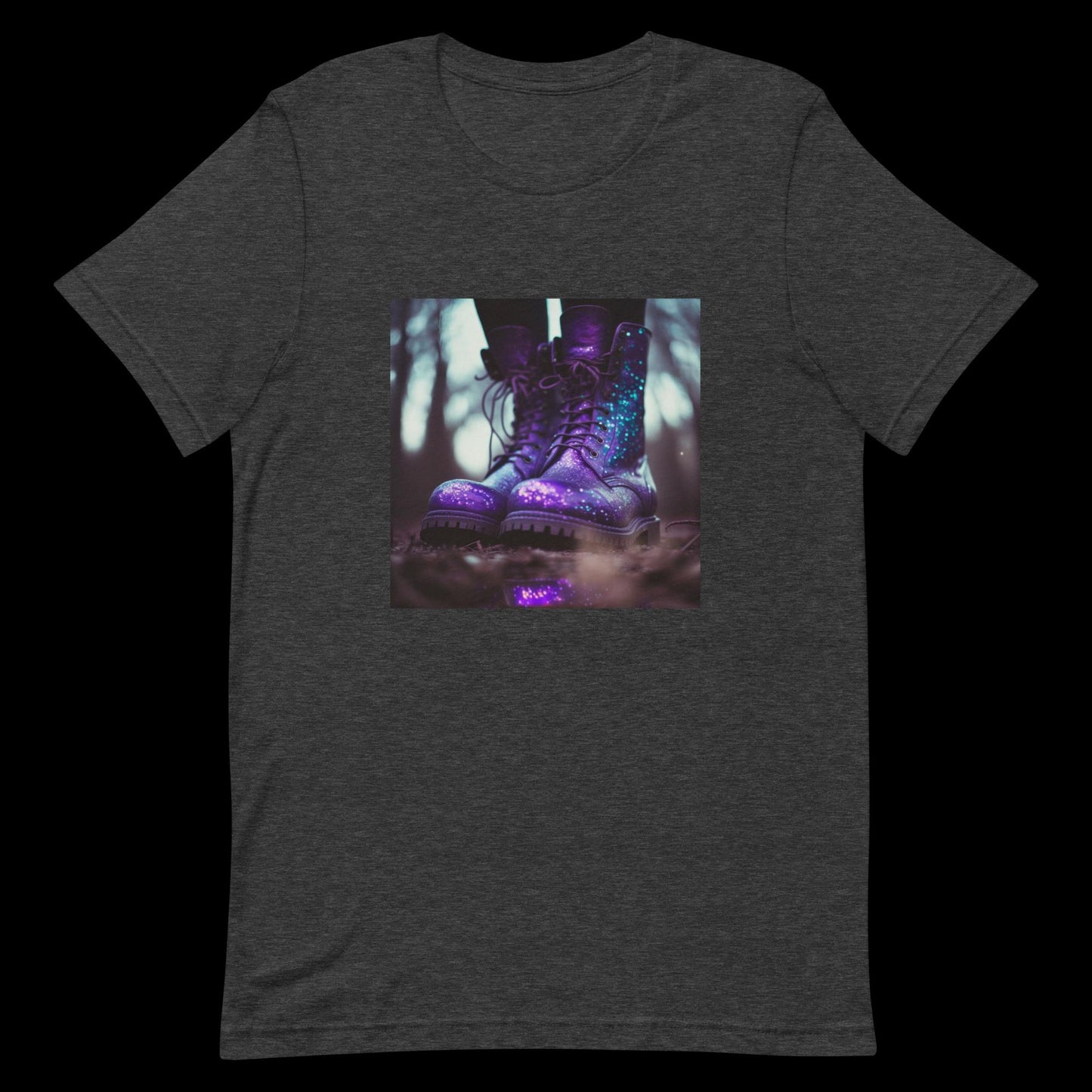 Purple Glitter Boots #2 Unisex T-Shirt