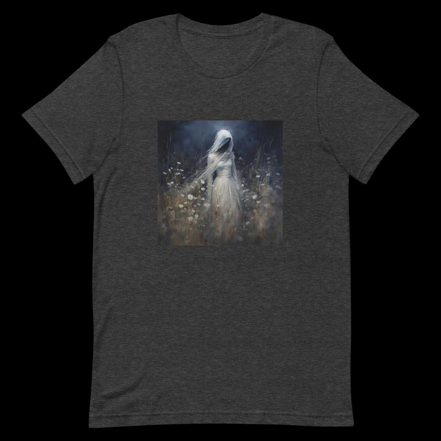 Ghost Bride in a Field of Flowers Unisex T-Shirt