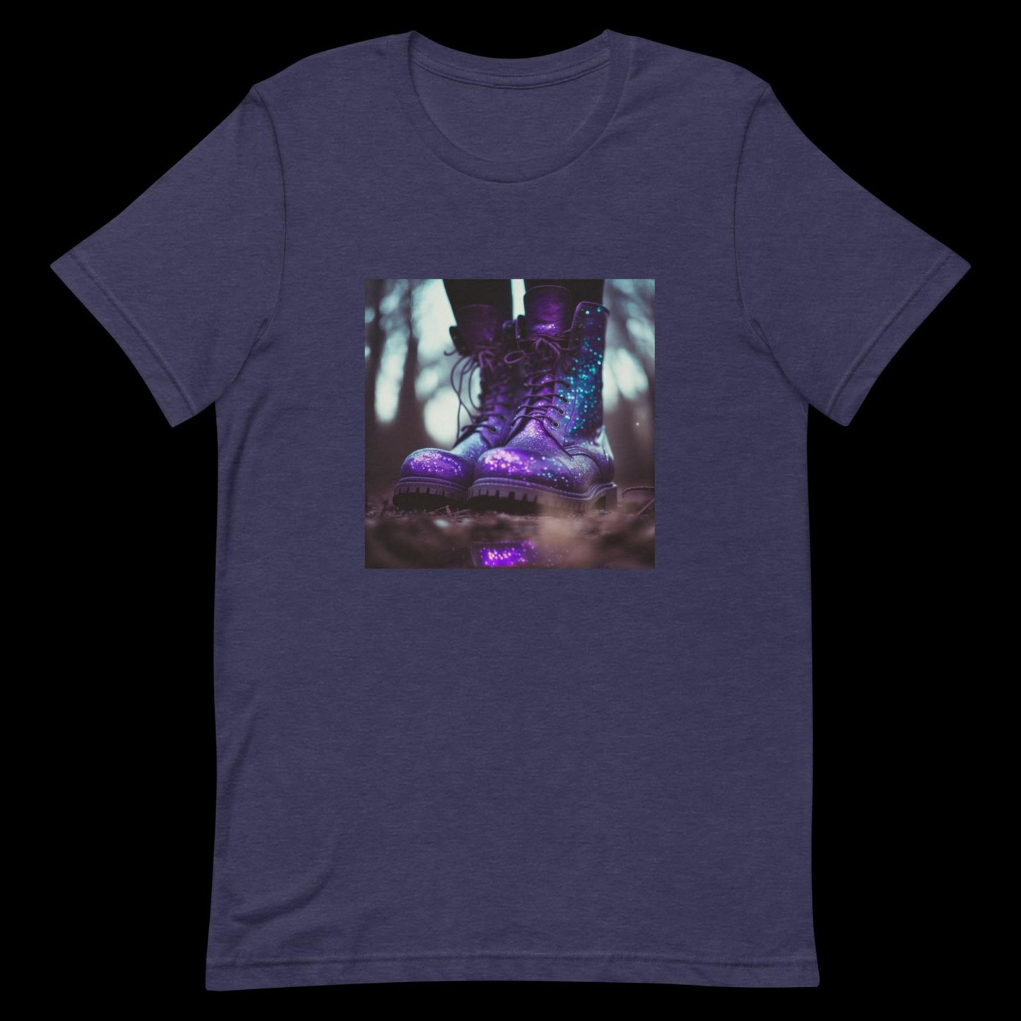 Purple Glitter Boots #2 Unisex T-Shirt