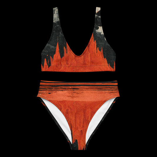 Hot Lava #1 - Recycled High-Waisted Bikini