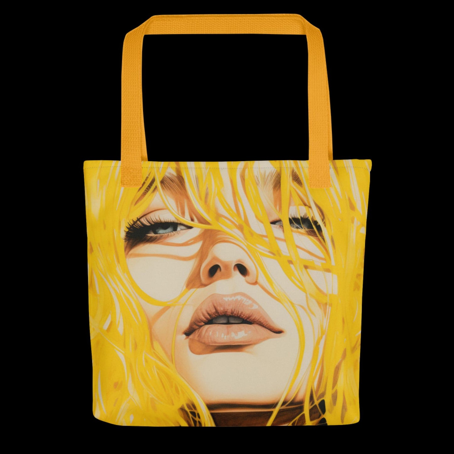 Yellow Woman Tote Bag