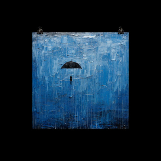 Floating Rain Poster Print
