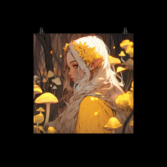 Yellow Woman of the Woods Poster Print