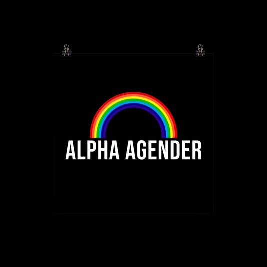 Alpha Agender Poster Print