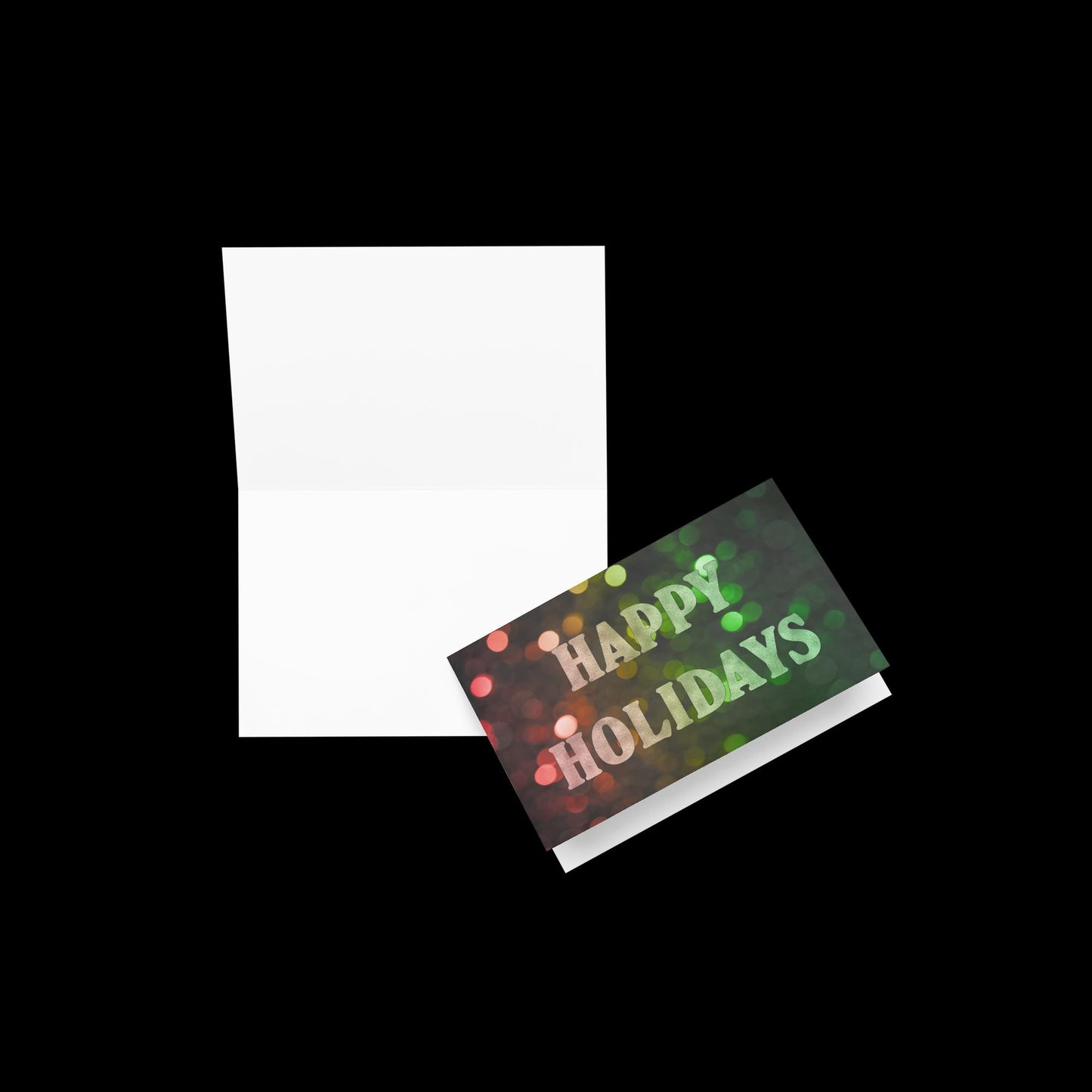 Happy Holidays (Green & Red) Greeting Card