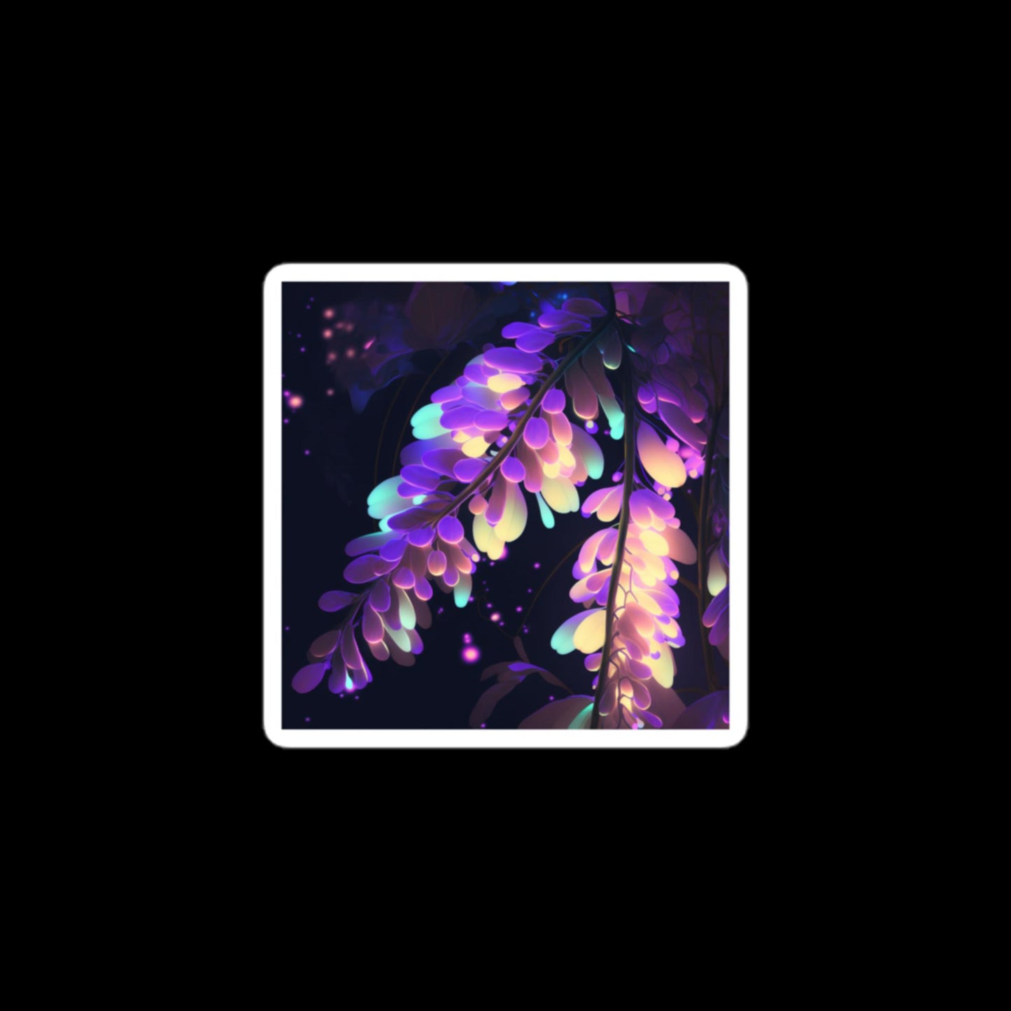 Holographic Wisteria Stickers