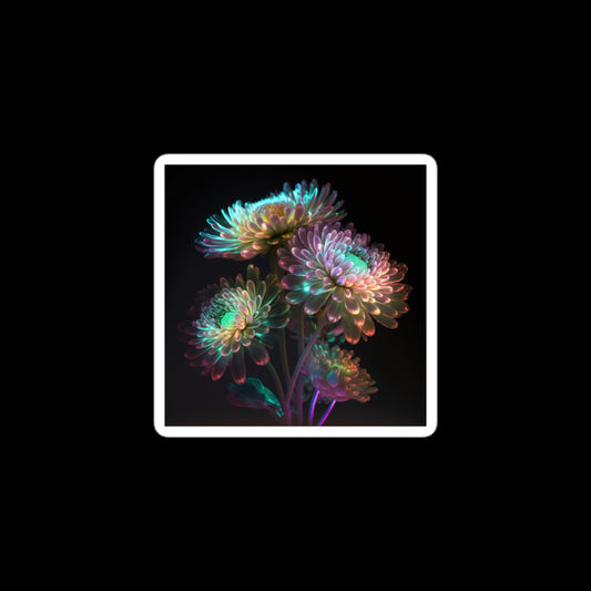 Holographic Chrysanthemums #3 Stickers