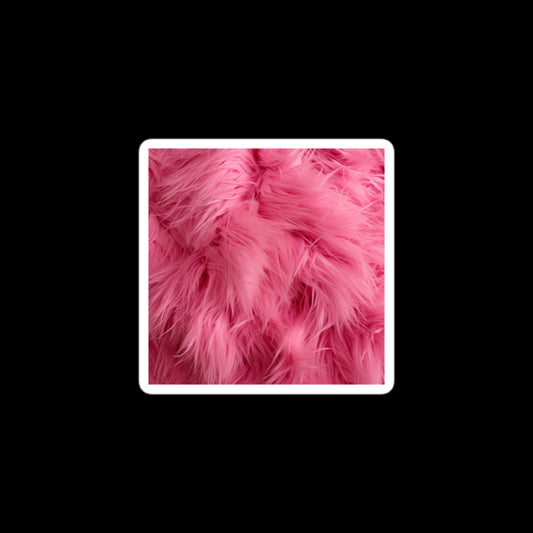 Pink Fur Stickers