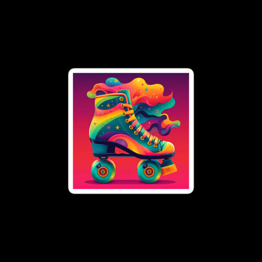 Rainbow Rollerskates Stickers