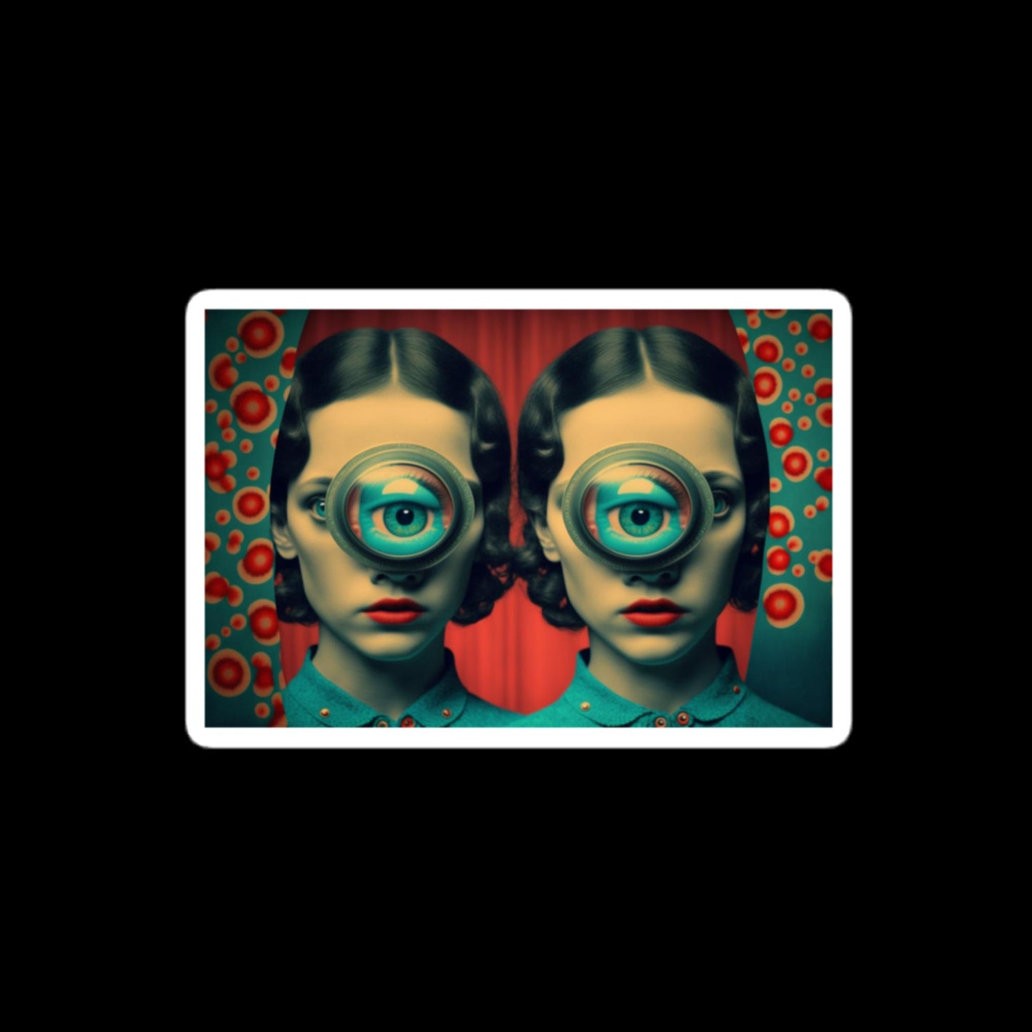 Anaglyph Horror #4 Stickers