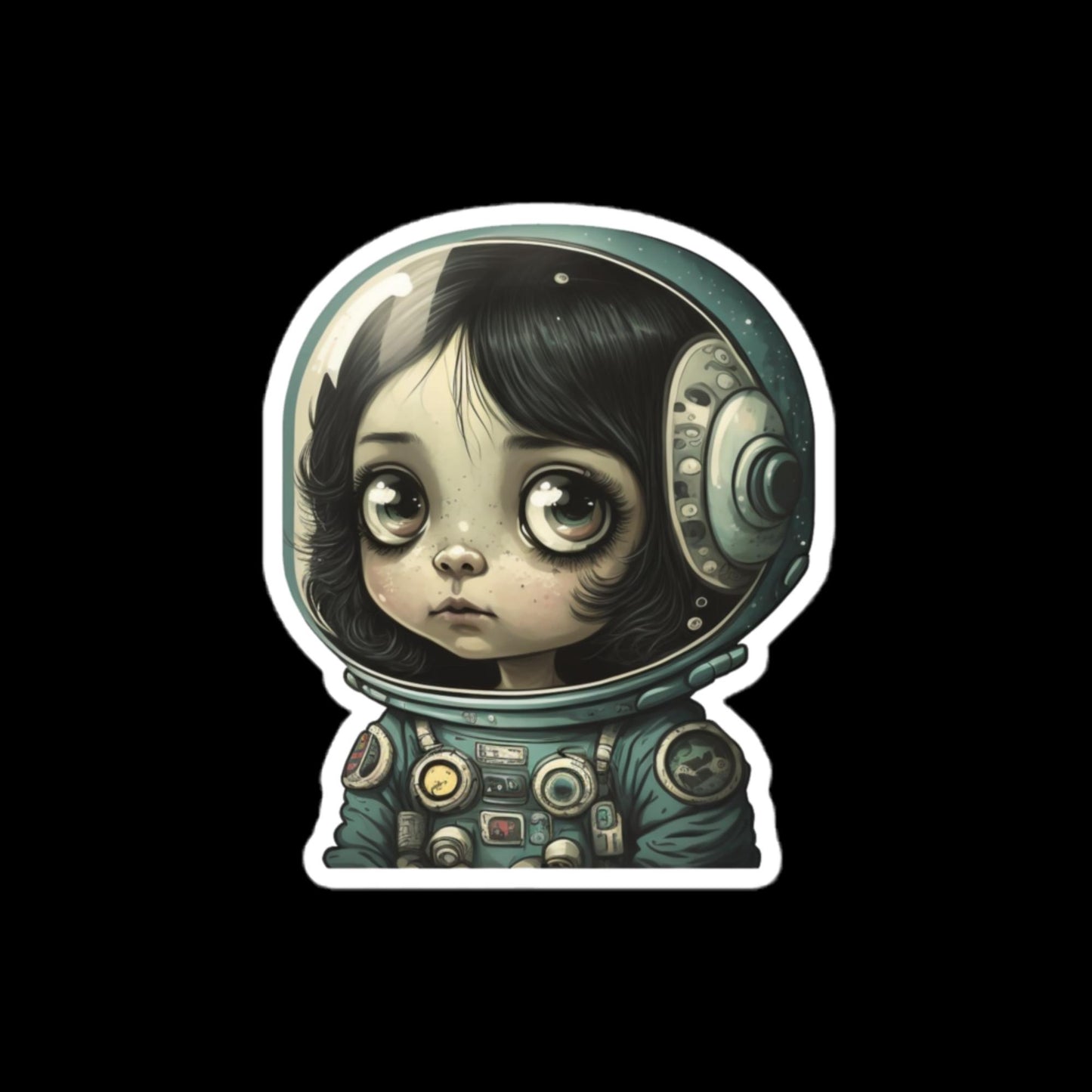 Astronaut Girl #1 Stickers