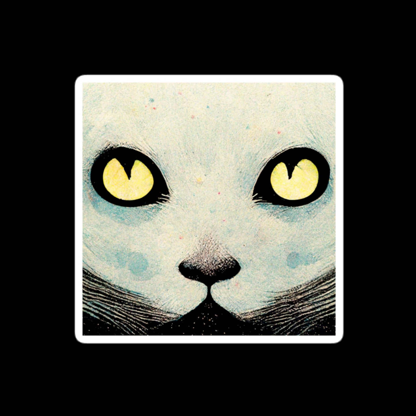 Comic Book Cat Stickers