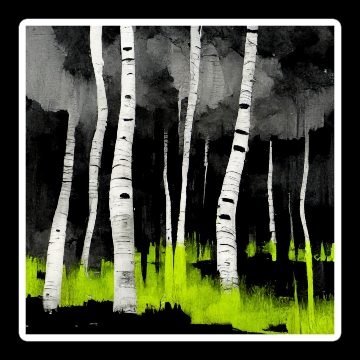 Toxic Birch Forest Stickers