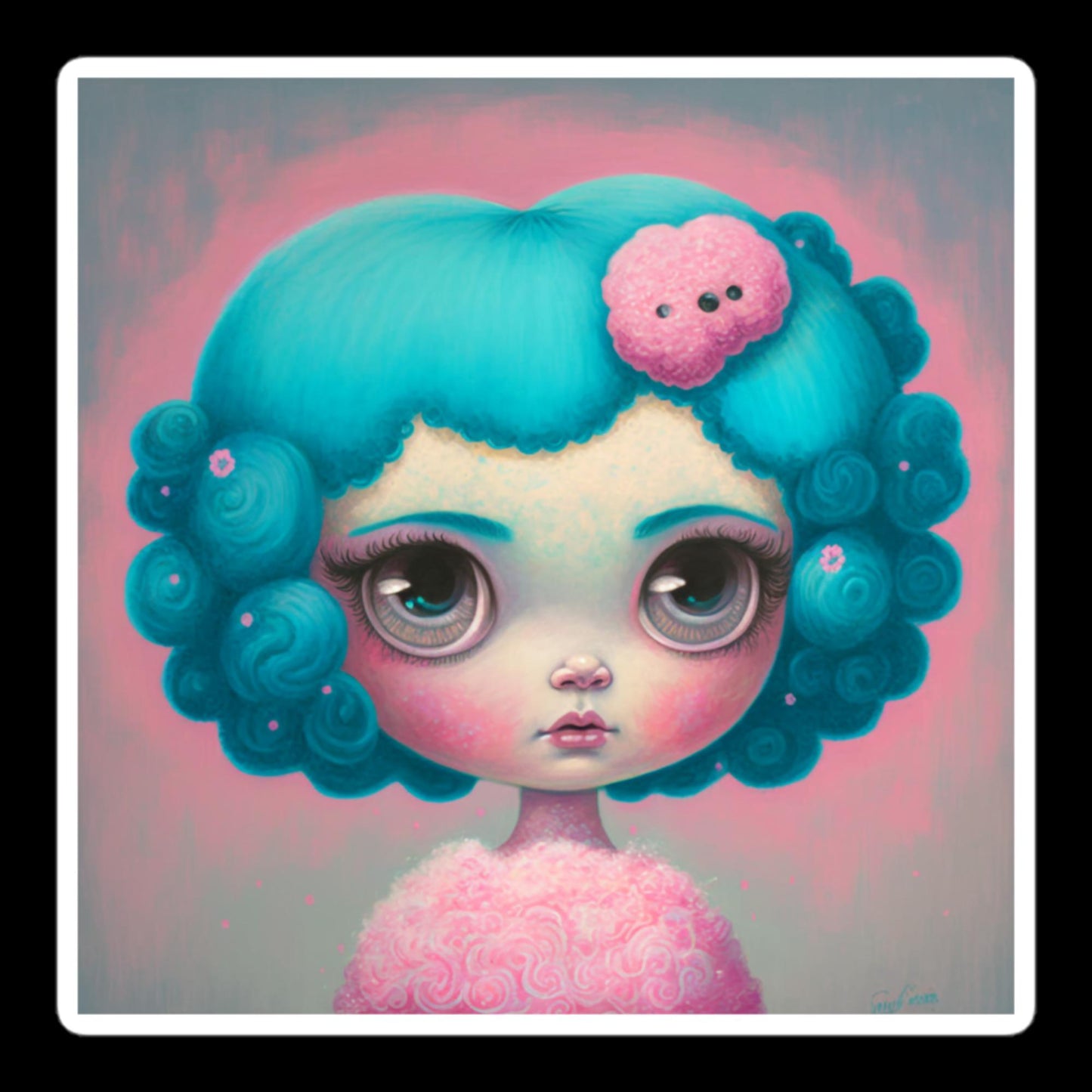 Cotton Candy Girl #5 Stickers