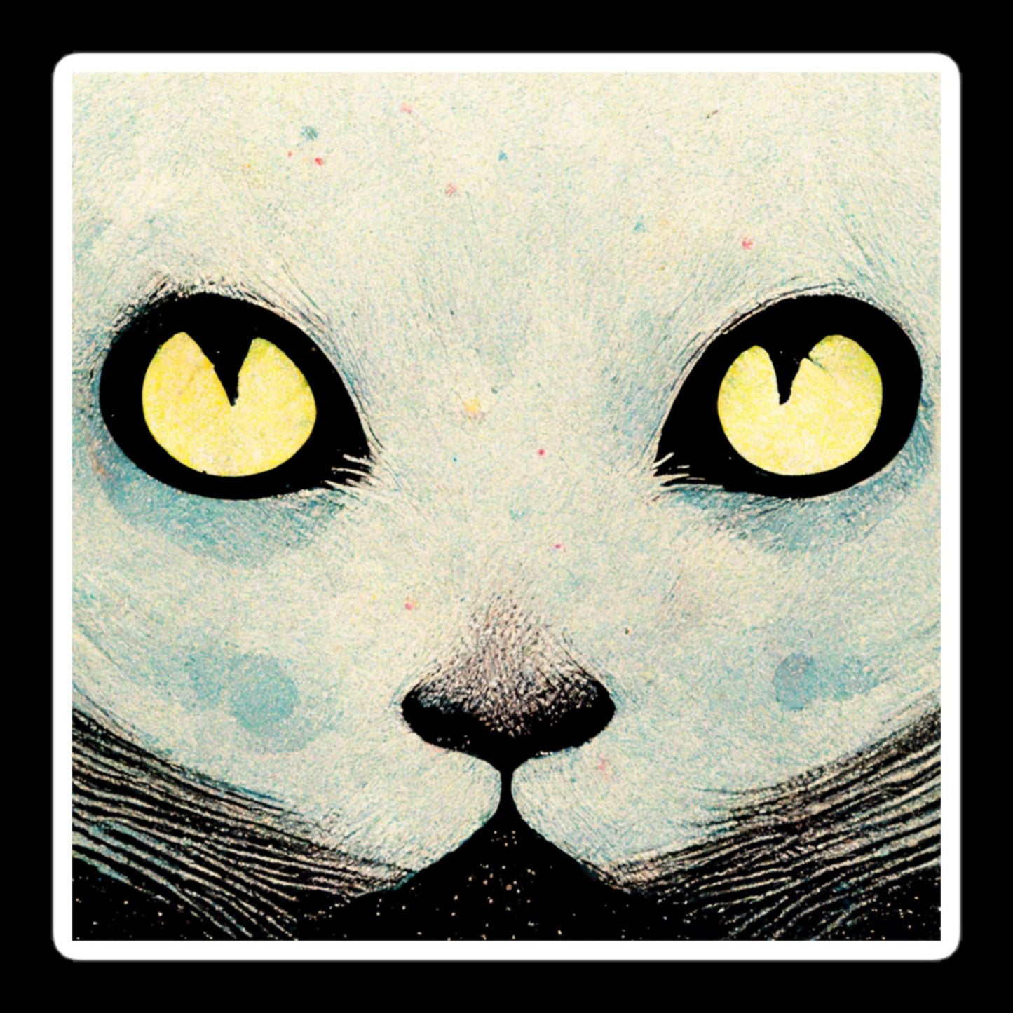 Comic Book Cat Stickers