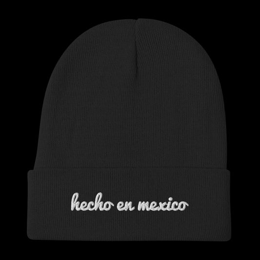 Hecho En Mexico Embroidered Beanie