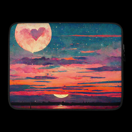 In The Morning And Underneath The Moon Laptop Sleeve
