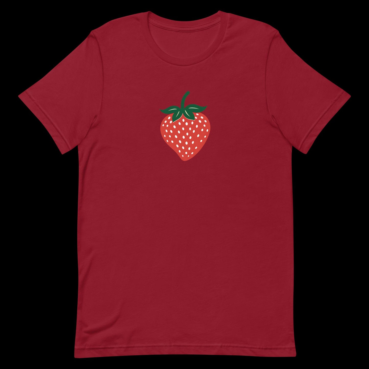 Simple Cartoon Strawberry Unisex T-Shirt