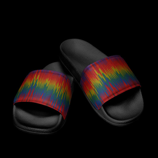 Rainbow Glitch - Women's Slides